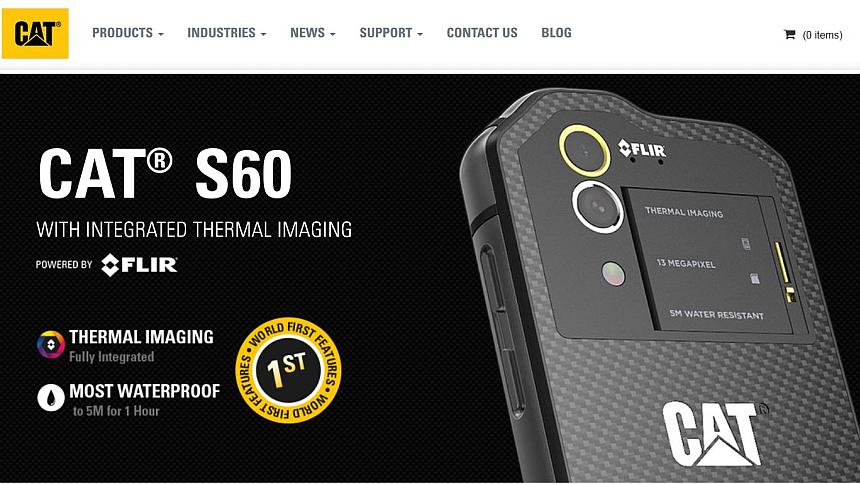  Caterpillar  Launches First Smartphone With Thermal Imaging 