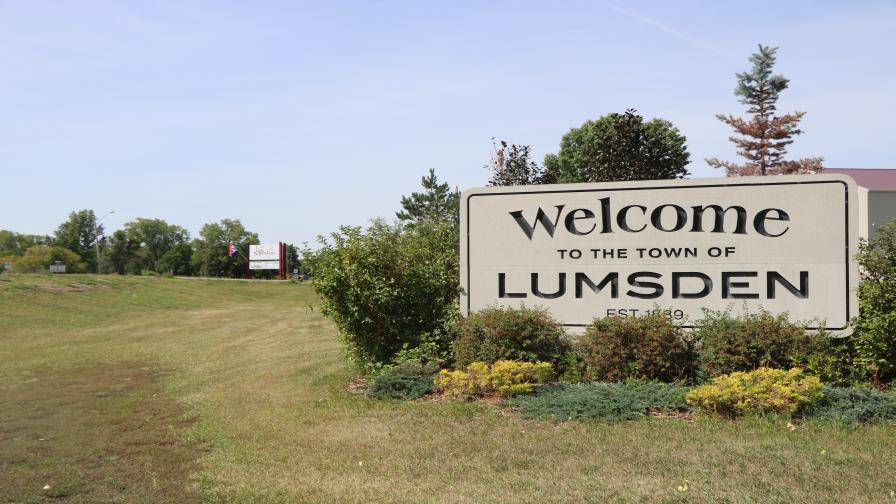 The town of Lumsden, Saskatchewan 
